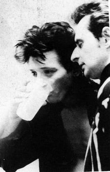 Marc Zermati with Johnny Thunders, photo by Phyllis Stein.  225px